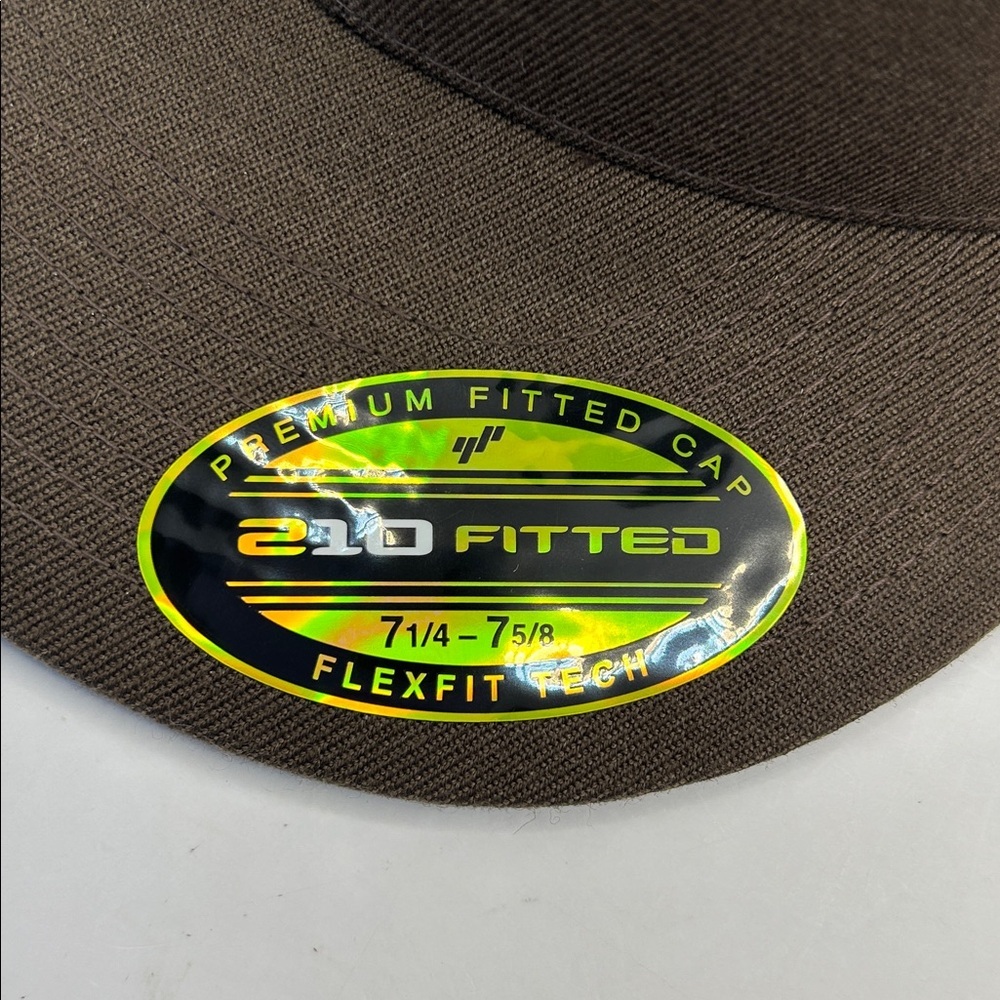 Brown Fitted baseball Cap. Brand new.  Never worn - Picture 7 of 14